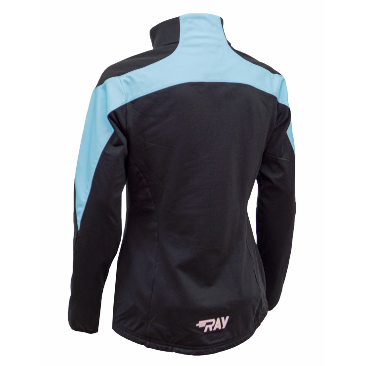 Куртка разминочная RAY WS модель PRO RACE (Woman) голубой/черный фото 4