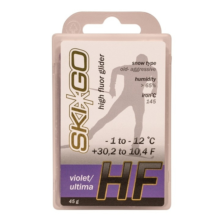 Парафин SkiGo HF Violet -1/-12 45 гр. высокофтор. фото 1