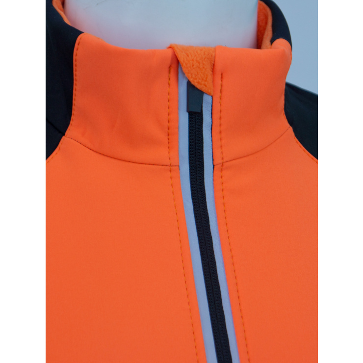 Куртка разминочная RAY WS модель PRO RACE (Woman) оранжевый/черный фото 3