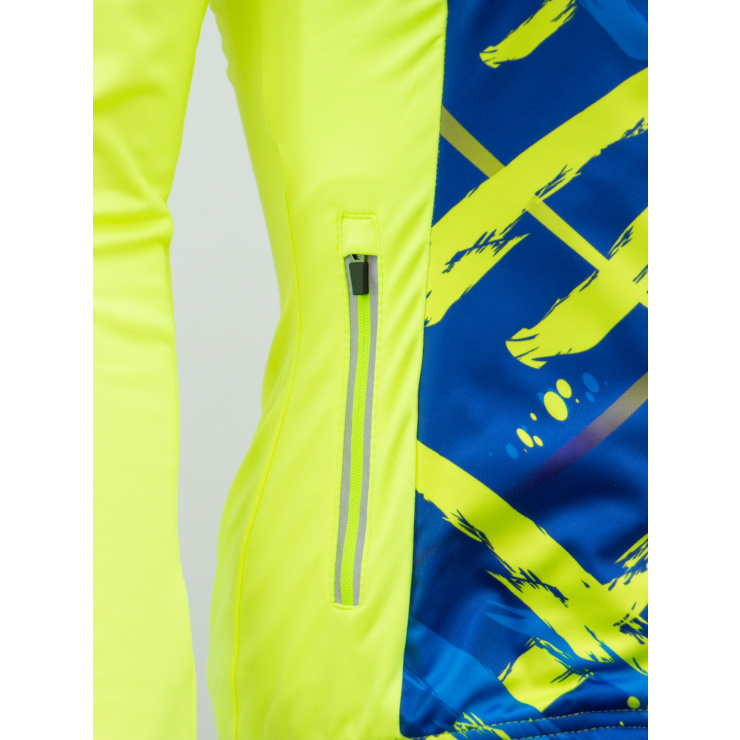 Куртка разминочная RAY WS модель PRO RACE (Woman) принт "Кислотный. неон" фото 3