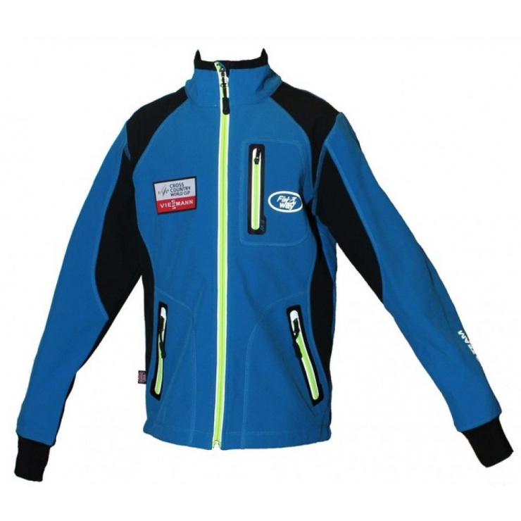 Куртка разминочная Fin Way WS, синий/черный/синий шов,  M фото 1