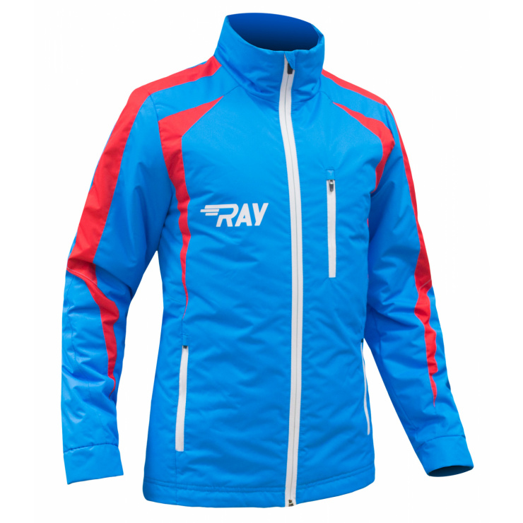 Куртка утеплённая RAY модель Парадная (Men) синий/красный белая молния  фото 1