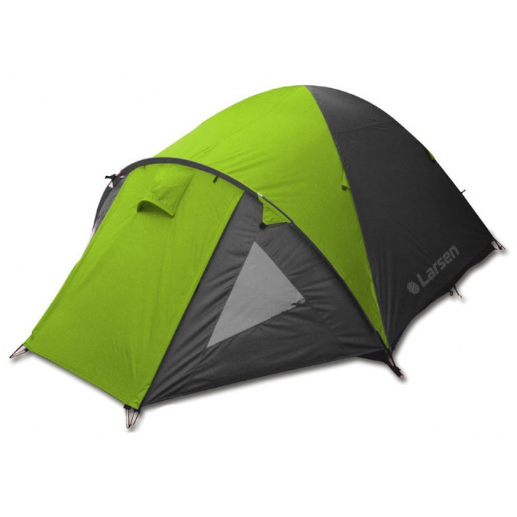 Палатка LARSEN A4 N/S, 4-х местная, салатовый/серый фото 1