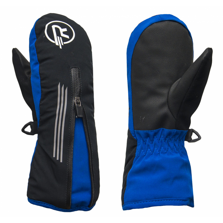 Перчатки RAY RY-06-804 Black/Blue (чёрный/голубой) фото 1