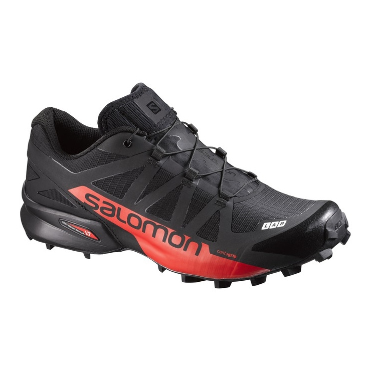 Кроссовки SALOMON S-LAB SPEEDCROSS BLACK/RACING  фото 1