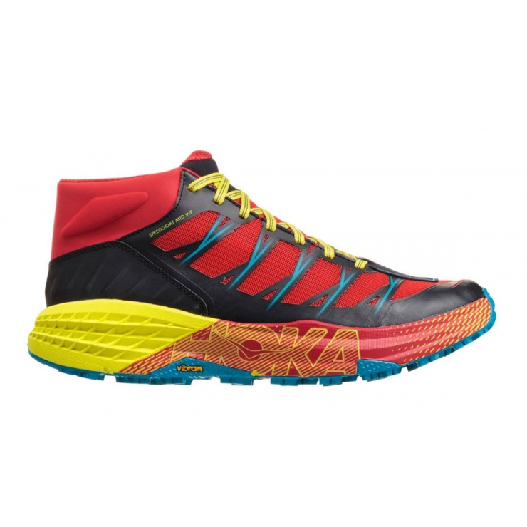 Кроссовки мужские Hoka M SPEEDGOAT MID WP CHINESE RED / CARIBBEAN SEA  фото 1