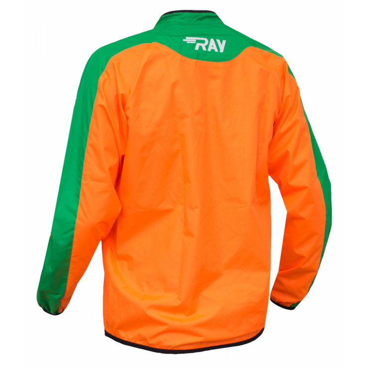 Ветровка RAY модель 2 (UNI) оранжевый/зеленый фото 2