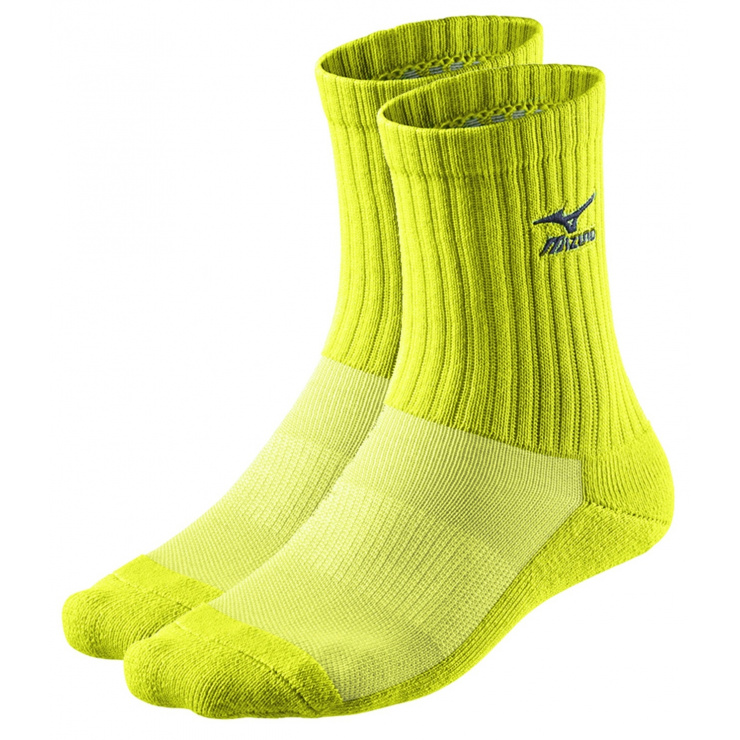 Носки MIZUNO Volley Sock Medium, желтый/темно-синий фото 1