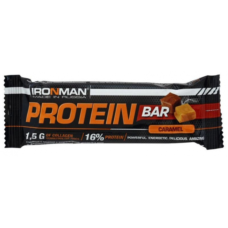 Батончик IRONMAN Protein Bar с колллагеном 50гр. фото 1