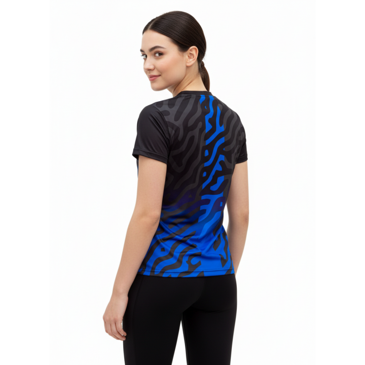 Футболка RAY (Woman) принт тигр синий фото 2