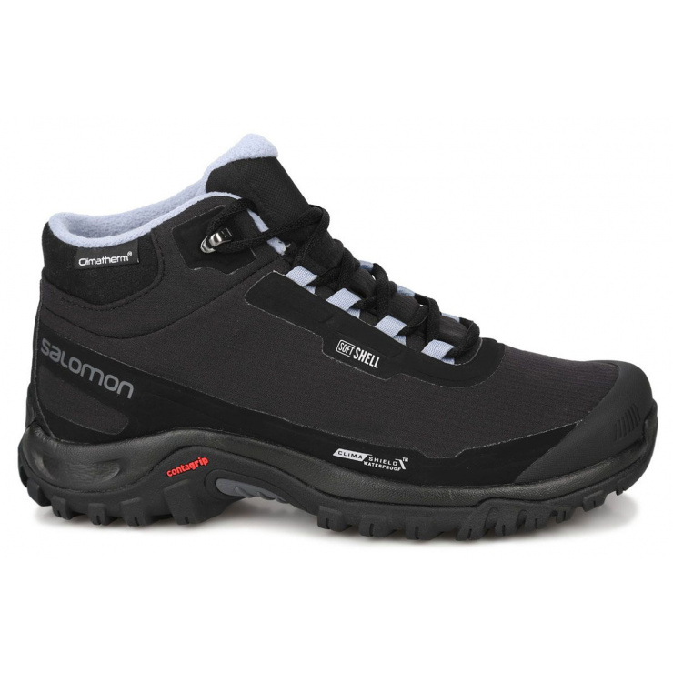 Ботинки SALOMON SHOES SHELTER CS WP W BK/BK/STON фото 1