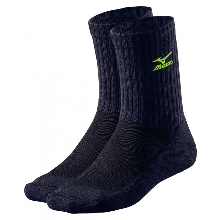 Носки MIZUNO Volley Sock Medium, темно-синий/желтый фото 1