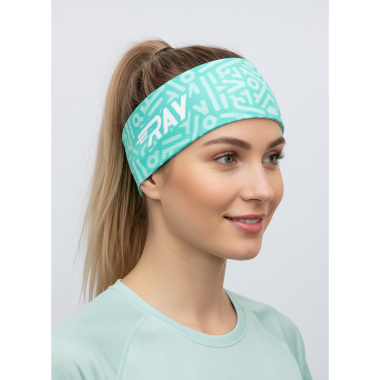 Повязка летняя облегчённая (UNI) принт Мята фото 2
