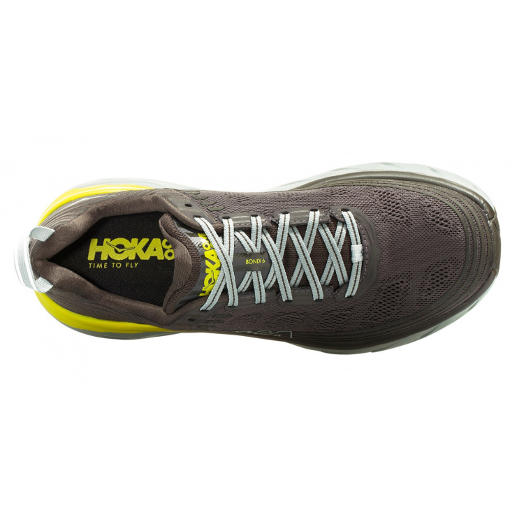 Кроссовки мужские Hoka M BONDI 6 BLACK OLIVE / PAVEMENT фото 4