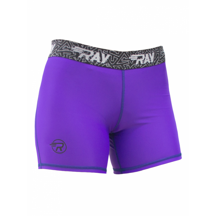 Шорты RAY компрессионные  (Women) фиолетовый, резинка черная бренд фото 1