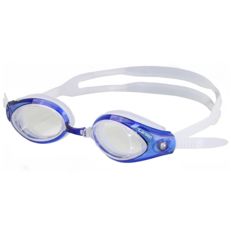 Очки плавательные Larsen R42 прозрачный/синий (силикон) фото 2