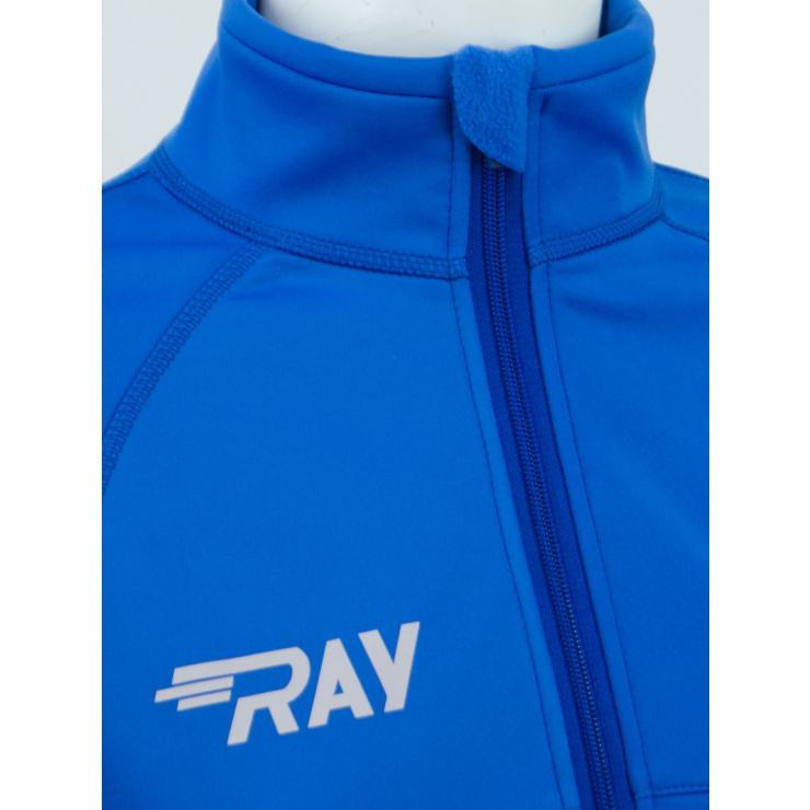 Куртка разминочная RAY WS модель STAR (Woman) синий/черный синяя молния фото 3