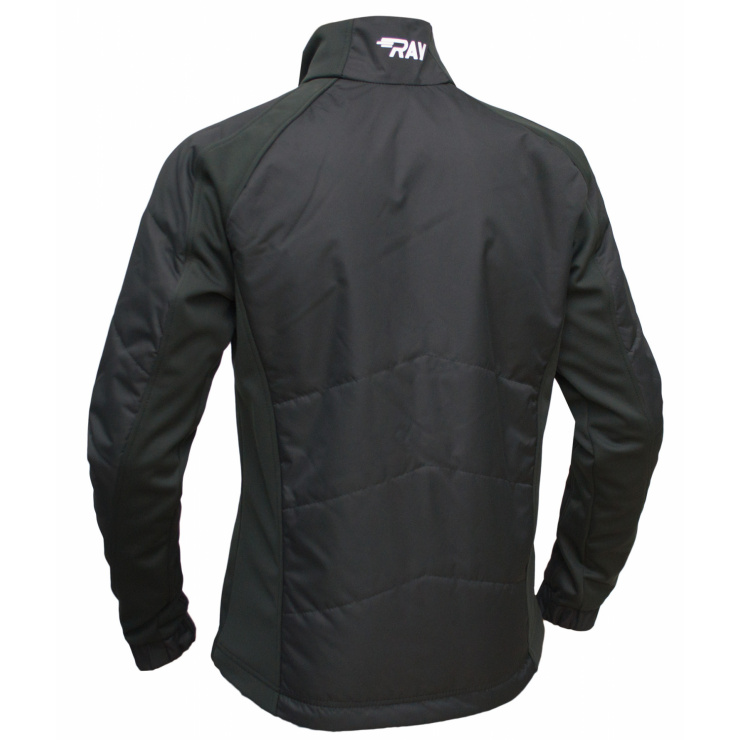 Куртка утеплённая туристическая  RAY  WS модель OUTDOOR (UNI) черный  горчичная молния фото 2