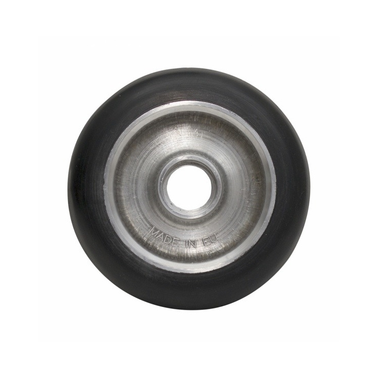 Колесо для коньковых лыжероллеров RAY №2 каучук 100х24 мм (65 шор) пустое, литой диск, медленная ско фото 2