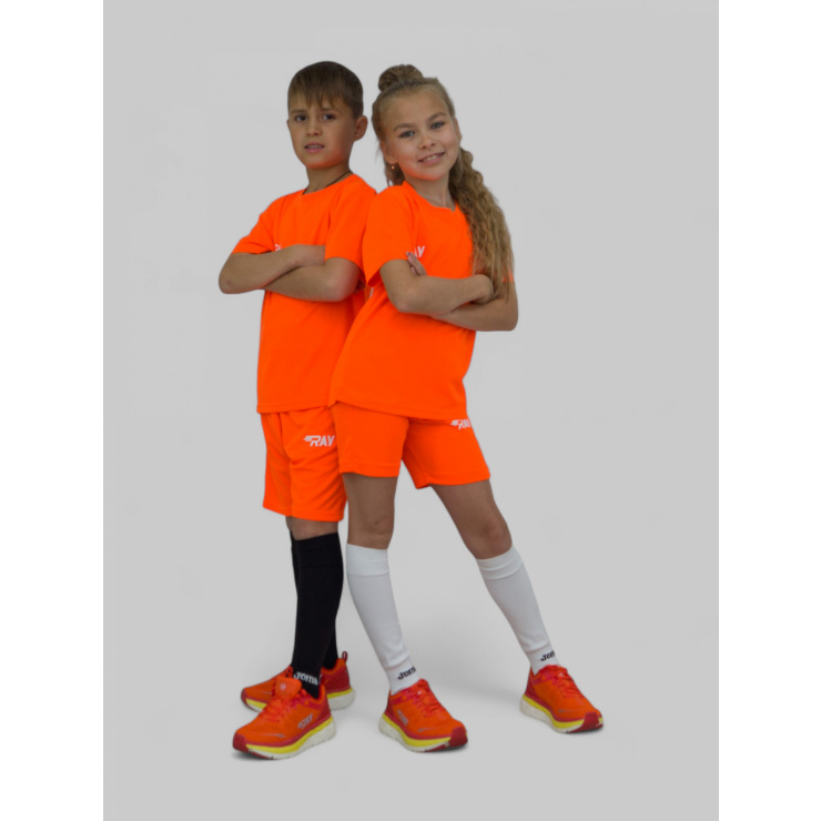 Комплект RAY (Kids) оранжевый, лого белый  фото 2