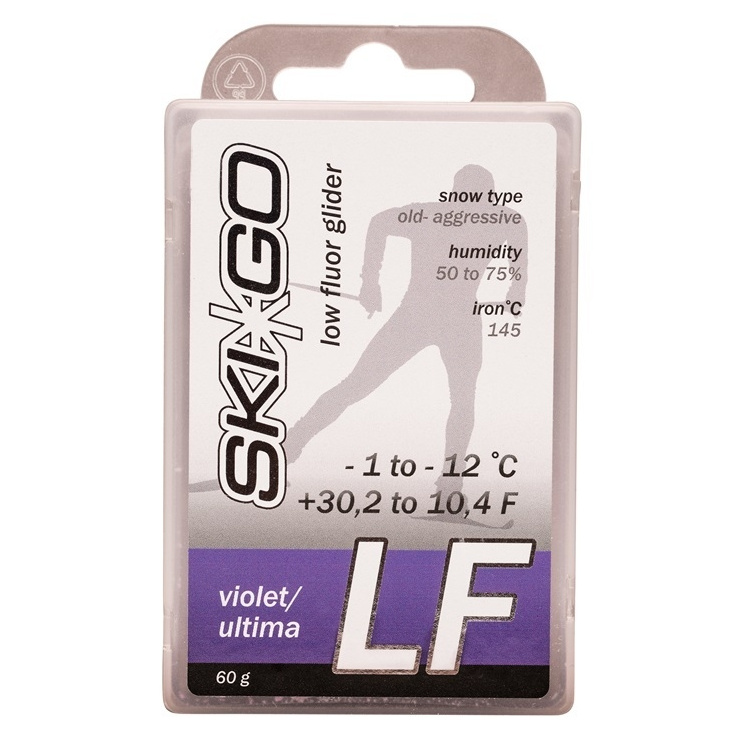Парафин SkiGo LF Violet -1/-12 60 гр. низкофтор. фото 1
