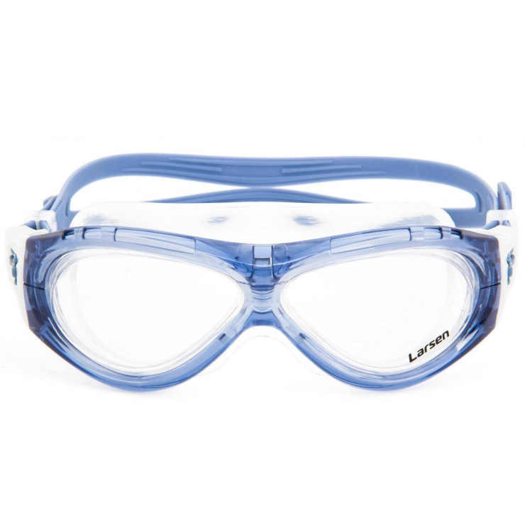 Очки плавательные Larsen K5 синий, силикон фото 3