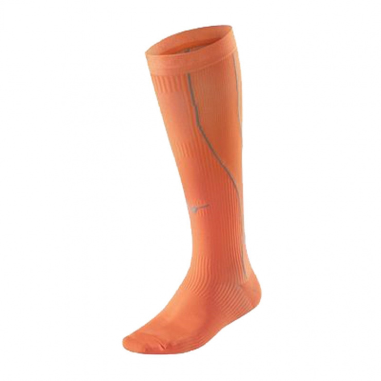 Носки MIZUNO Compression Socks, оранжевый/темно-серый фото 1