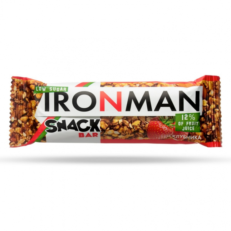 Батончик IRONMAN SNACK BAR без сахара 40гр. фото 2