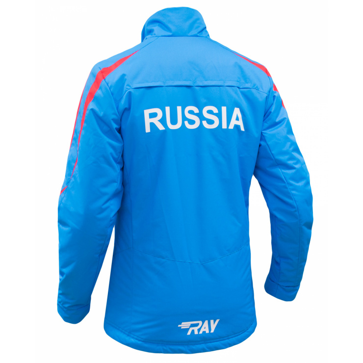 Куртка утеплённая RAY модель Парадная (Men) синий/красный белая молния  фото 2