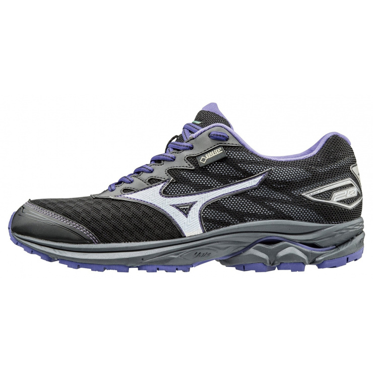 Кроссовки MIZUNO WAVE RIDER 20 G-TX (W), черный/серебряный/фиолетовый фото 1