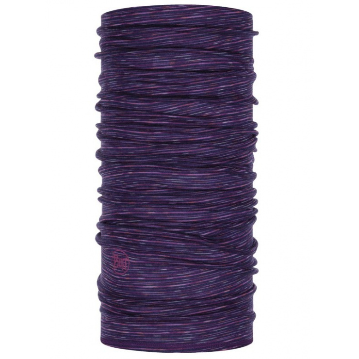 Бандана Buff Lightweight Merino Wool Purple Multi Stripes, one size фото 1