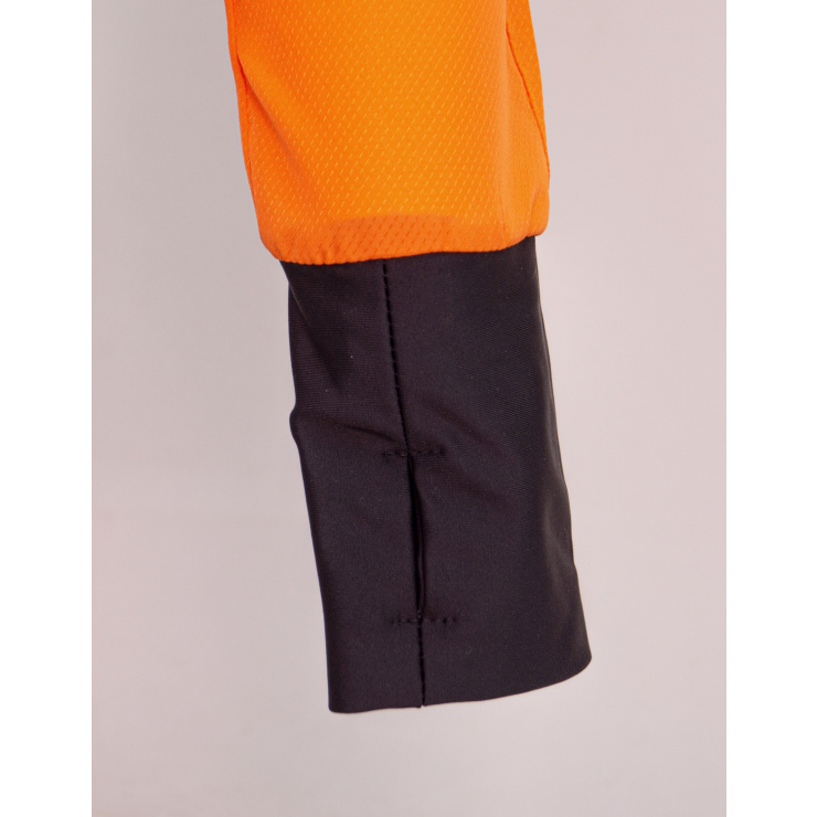 Куртка беговая RAY SPORT (Woman) оранжевый, черный фото 4