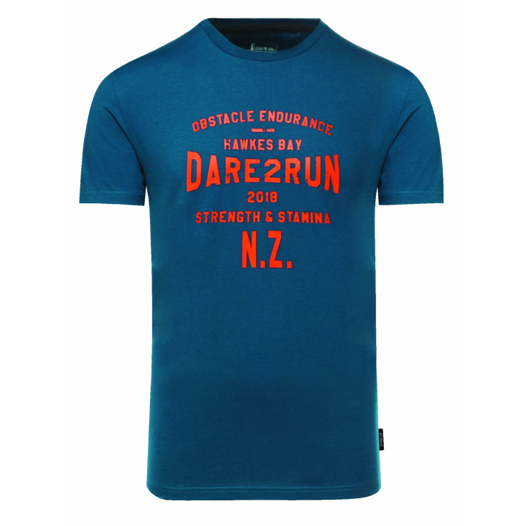 Футболка Dare2b Racemaker Tee, синий/ светло-желтый фото 1