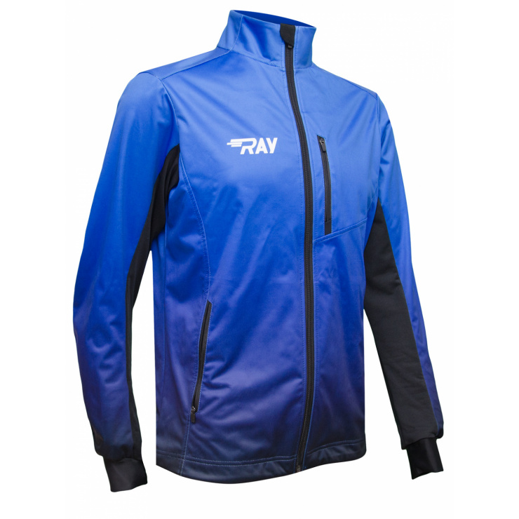 Куртка разминочная RAY WS модель NEO (MEN) синий/черный  фото 4