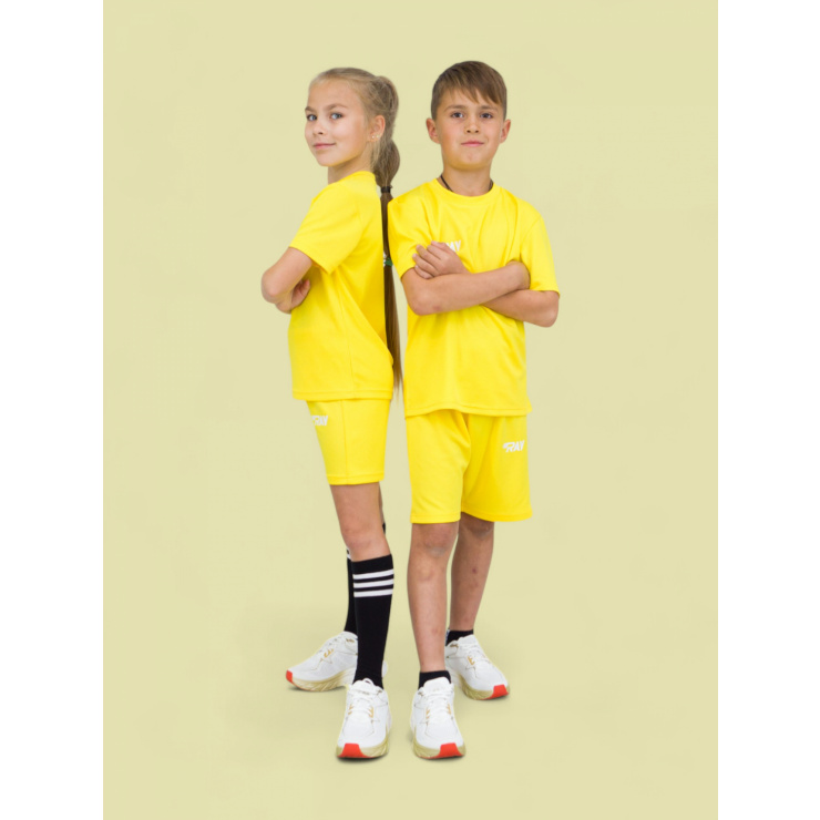 Комплект RAY (Kids) желтый, лого белый  фото 2