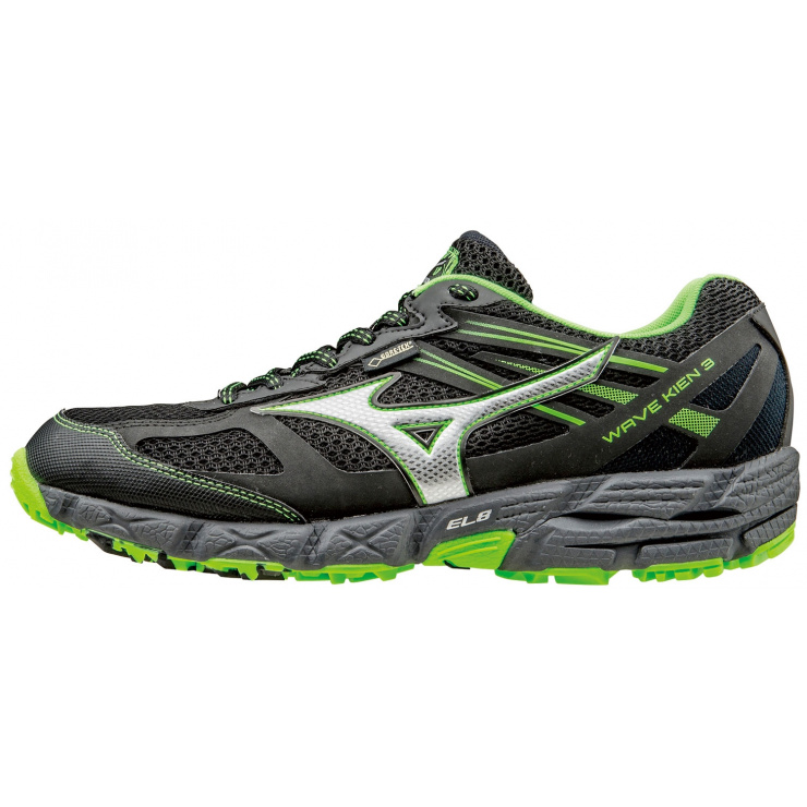 Кроссовки MIZUNO WAVE KIEN 3 G-TX, черный/серебряный/зеленый фото 1