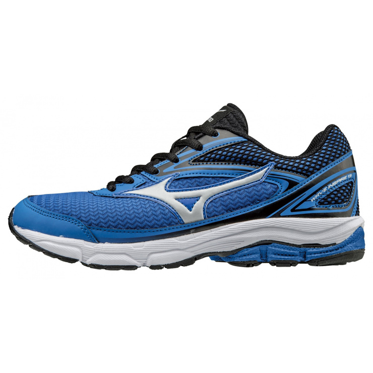 Кроссовки MIZUNO WAVE INSPIRE 13 JR, синий/серебряный/черный фото 1