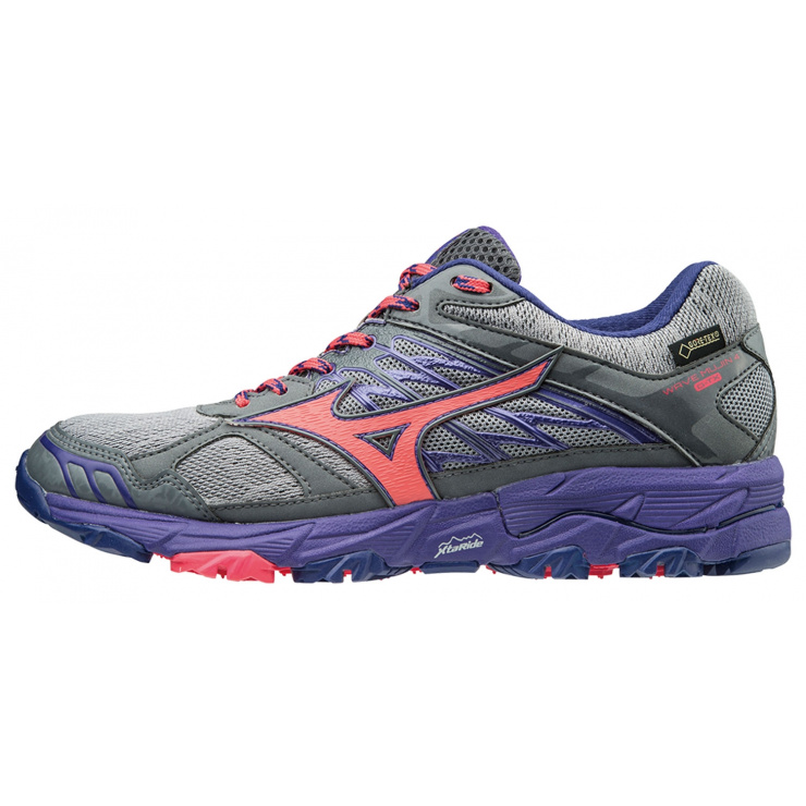 Кроссовки MIZUNO WAVE MUJIN 4 G-TX (W), серый/розовый/т.синий фото 1