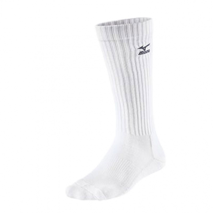 Носки MIZUNO Volley Sock Long, белый/темно-синий фото 1