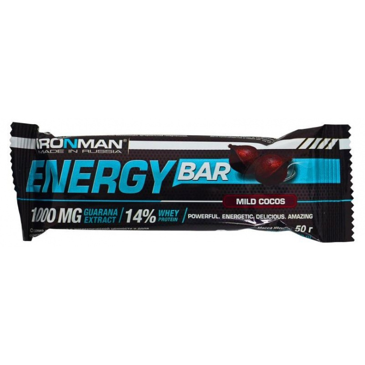 Батончик IRONMAN Energy Bar с гуараной 50гр. фото 1