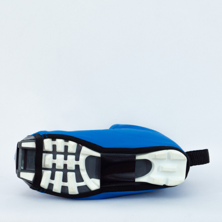 Чехол на ботинки BootCover RAY (UNI) синий, лого белый, черная молния фото 6