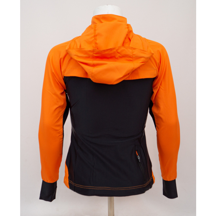 Куртка беговая RAY SPORT (Woman) оранжевый, черный фото 6