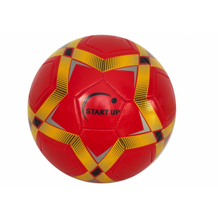 Мяч футбольный START UP красный/золотой р.5 фото 1