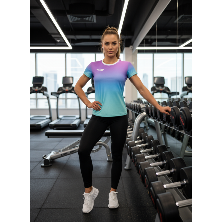 Футболка RAY (Woman) принт неон фото 5