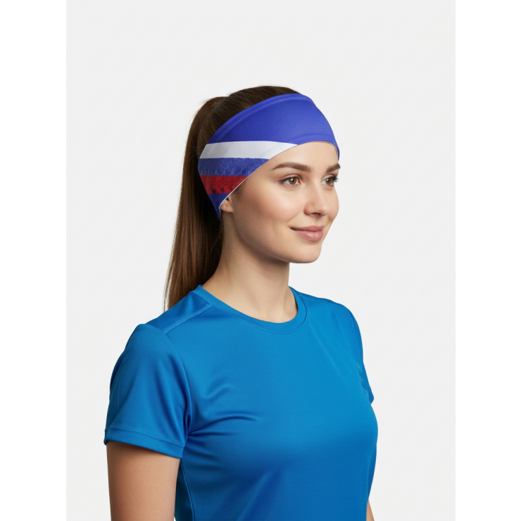 Повязка летняя облегчённая (UNI) принт Триколор 3 фото 2