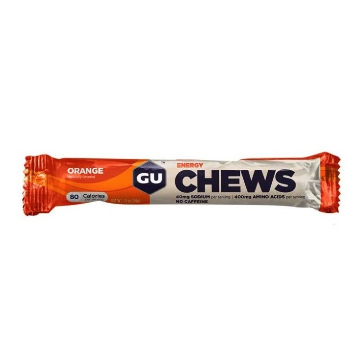 Конфеты жевательные GU ENERGY CHEWS (апельсин) 18 пакетов фото 1