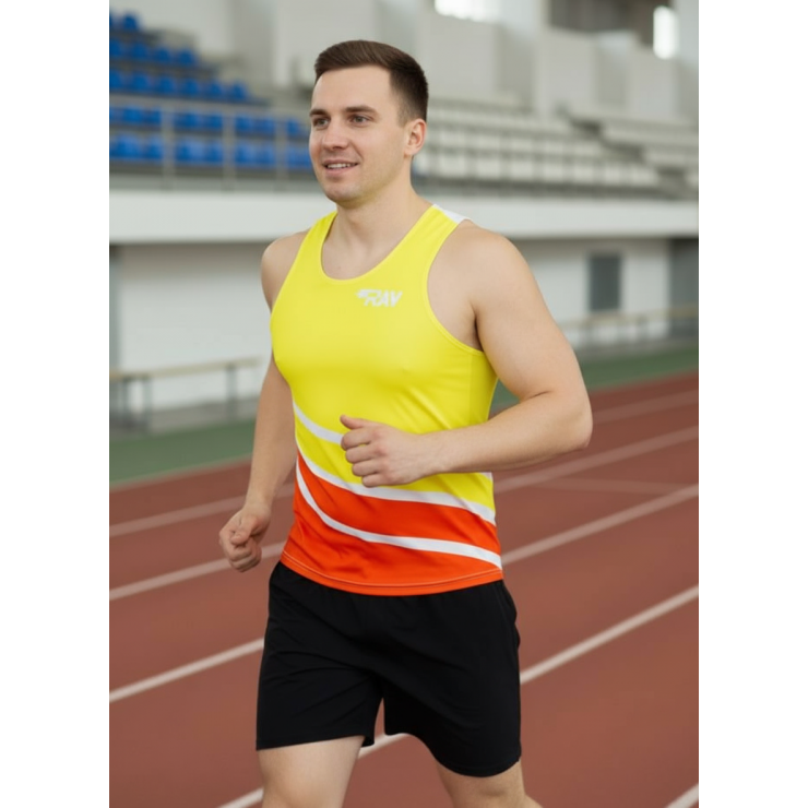 Майка спортивная RAY (Men) принт "Волны" фото 3