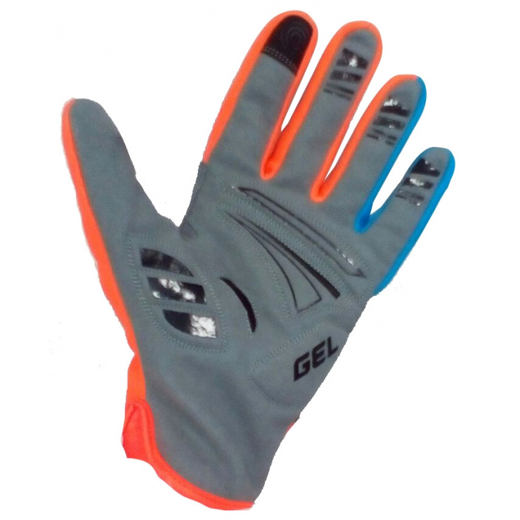 Перчатки AI AMAZING Gel Cycling gloves, grey/orange/blue фото 1