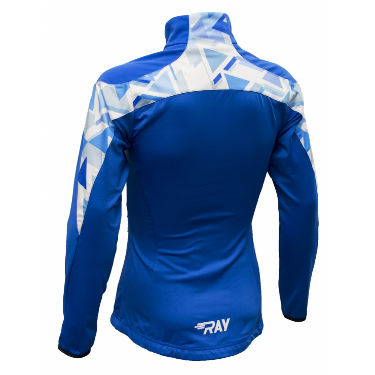 Куртка разминочная RAY WS модель PRO RACE (Woman) принт синий/синий фото 2