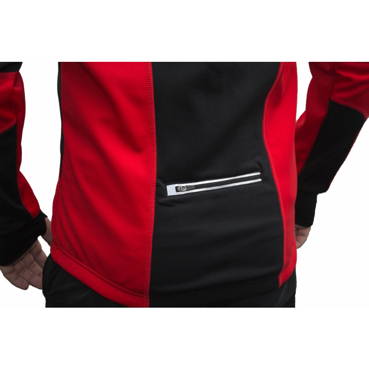 Куртка разминочная RAY WS модель STAR (UNI) красный/черный красный шов фото 3